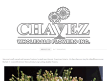 Tablet Screenshot of chavezflowers.com